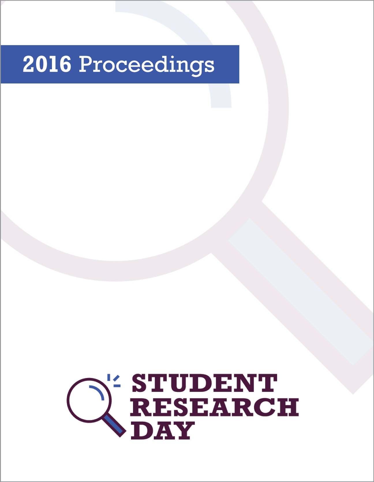 Student Research Week 2016 cover